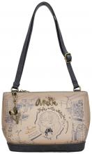 Anekke Mademoiselle Studio Schultertasche Skizzen Taupe