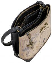Anekke Mademoiselle Studio Schultertasche Skizzen Taupe