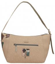 Schultertasche petrol Evolution herbstlich Anekke taupe Real bordeaux