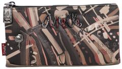 flexible Damenbörse Anekke Mademoiselle Parisian Braun mit Print