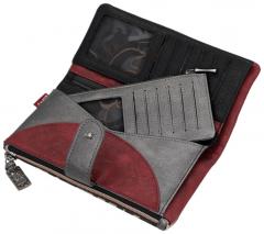 flexible Damenbörse Anekke Mademoiselle Parisian Braun mit Print