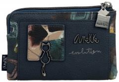 Anekke Wallet flexibel Evolution dunkelblau Real RFID Metallpin