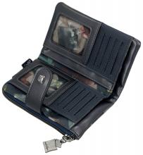 Anekke Wallet flexibel Evolution dunkelblau Real RFID Metallpin