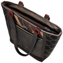 große Henkeltasche Anekke schwarz Paris Mademoiselle silber