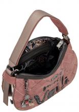 Anekke Schultertasche Mademoiselle Parisian Samt