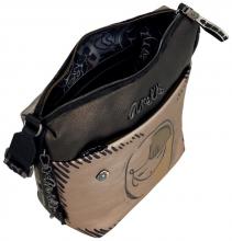 Nature Umhängetasche Anekke Mademoiselle metallic Silhouette bestickt