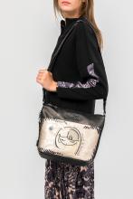 Nature Umhängetasche Anekke Mademoiselle metallic Silhouette bestickt