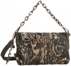 Anekke Abendtasche mit Kette Plissee Braun Metallic