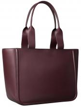 geräumige Shoppertasche Calvin Klein Raised bordeaux Initialen herbstlich Medium