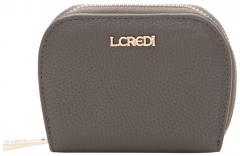 mittelgroße Damen Geldbörse L.Credi Perla Dark Taupe vegan