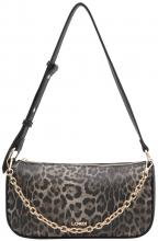 Abendtasche Phaedra mit Leoprint Braun Mix L.Credi Kette