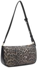 Abendtasche Phaedra mit Leoprint Braun Mix L.Credi Kette