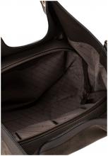 L.Credi Beuteltasche in Materialmix Pheline Dark Taupe vegan