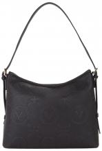 klassisch schwarze Damentasche Mario Valentino Prägung Nero