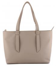 elegante Shoppertasche Coccinelle Malory Ribes bordeauxrot