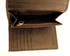 Lederportemonnaie schwarz Coccinelle Metallic Soft