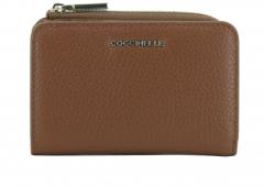 Damenbörse schwarz Leder Metallic Soft Small Coccinelle Noir