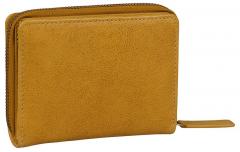 Leather Wallet Women BURKELY Natural Norah Yolk Yellow 