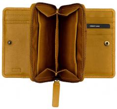 Leather Wallet Women BURKELY Natural Norah Yolk Yellow 