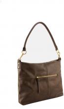 Schultertasche Beyond Hobo Taupe Velours FREDsBRUDER