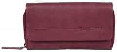 Überschlagbörse BURKELY Natural Norah Poppy Pink Vintage Leder