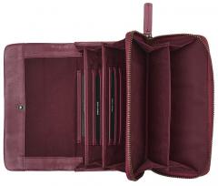 Überschlagbörse BURKELY Natural Norah Poppy Pink Vintage Leder