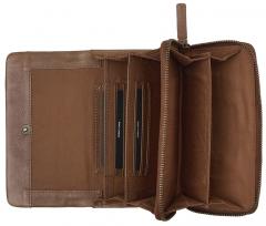 Damenbörse Leder Coco Cognac BURKELY Natural Norah 