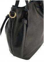 Kurzgrifftasche schwarz Leder FREDsBRUDER Just Easy Little Basket schwarz