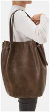 großes Shoppertasche schwarz Leder FREDsBRUDER Just Easy Hobo