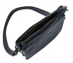 dreigeteilte Umhängetasche Crossover Dress Blue Mellow Leather Mandarina Duck