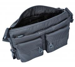 Mandarina Duck dunkelgraue Schultertasche MD20 Crossover Iron Mandarina Duck dunkelgraue Schultertasche MD20 Crossover Iron