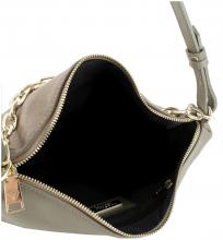 Caleidos Ledertasche mit Kette Caleidos Taupe Velours Caleidos Ledertasche mit Kette Caleidos Taupe Velours