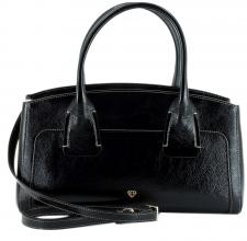 Caleidos Kurzgrifftasche Lackleder gekrinkelt Black Caleidos Kurzgrifftasche Lackleder gekrinkelt Black