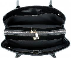 Caleidos Kurzgrifftasche Lackleder gekrinkelt Black Caleidos Kurzgrifftasche Lackleder gekrinkelt Black