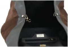 Caleidos Henkeltasche Leder Beutel Dunkelbraun Caleidos Henkeltasche Leder Beutel Dunkelbraun