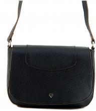 Caleidos Schultertasche schwarz mit braunen Akzenten Caleidos Schultertasche schwarz mit braunen Akzenten