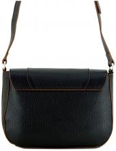 Caleidos Schultertasche schwarz mit braunen Akzenten Caleidos Schultertasche schwarz mit braunen Akzenten