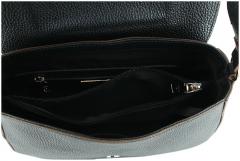 Caleidos Schultertasche schwarz mit braunen Akzenten Caleidos Schultertasche schwarz mit braunen Akzenten