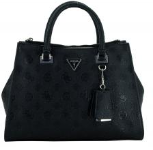 geprägte Kurzgrifftasche Guess Cresidia II schwarz 