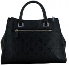 geprägte Kurzgrifftasche Guess Cresidia II schwarz 
