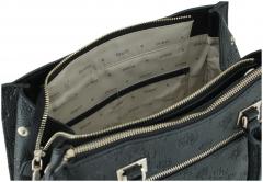 geprägte Kurzgrifftasche Guess Cresidia II schwarz 