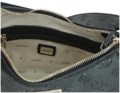 Guess Abendtasche Cresidia II Top Zip schwarz Logoprägung