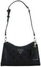 Top Zip Shoulder Bag hellbeige Guess Cresidia II Bone Logoprägung