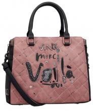 Anekke Kurzgrifftasche Mademoiselle Parisian Altrosa abgesteppt 