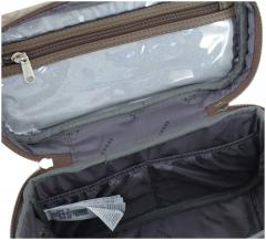 Guess Beautycase Berta Travel Latte Logo beige braun