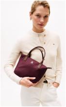 feminine Kurzgrifftasche Popette Mini Tote Tommy Hilfiger Deep Rouge