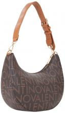 elegante Schultertasche Valentino Logoprint braun Regina RE