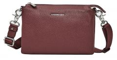 dreigeteilte Umhängetasche Mandarina Duck Mellow Leather Grape bordeaux