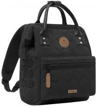 Cabaia Tagesrucksack klassisch Schwarz Steppnähte Nylon Niamey