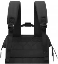 Cabaia Tagesrucksack klassisch Schwarz Steppnähte Nylon Niamey